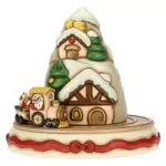 THUN Villaggio di Natale Carillon Melodia Jingle Bells Ceramica Decorata