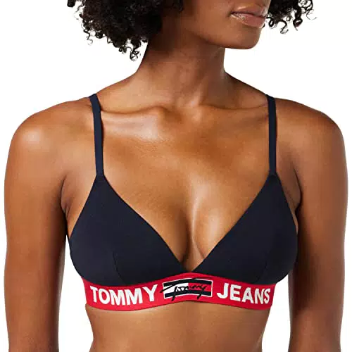 Tommy Hilfiger Bralette Donna Elasticizzata, Rosso, S