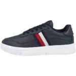 Tommy Hilfiger Sneakers Uomo Supercup Leather Stripes - Blu