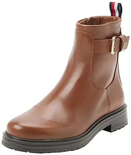 Tommy Hilfiger Stivali Bassi Donna Leather Stivaletti