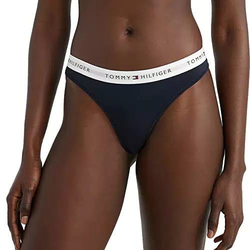 Tommy Hilfiger Thong, Slip a tanga Donna, Blu