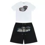 Trapstar Maglietta Estiva con Pantaloncini da Jogging - Tuta Ginnastica Unisex