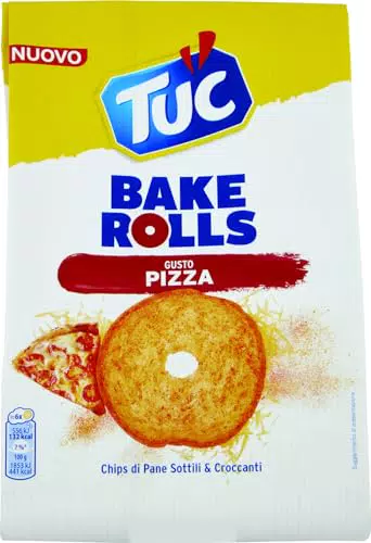 Tuc Bake Rolls, Gusto Pizza, Chips di Pane Cotte al Forno