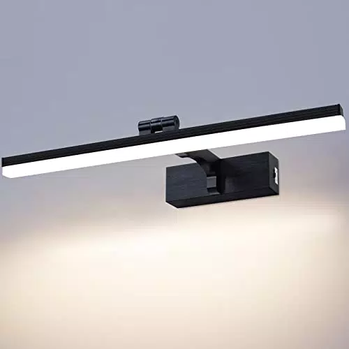 Lampada Specchio Bagno LED Girevole 40CM - Regolazioni Temperatura Colore - Luce Specchio Bagno 8W