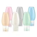 Set Bottiglie da Viaggio in Silicone Approvato TSA - Uervoton