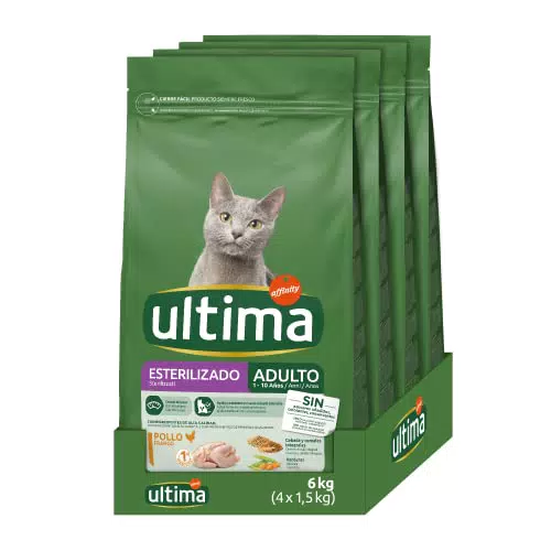 Cibo per Gatti Sterilizzati Adulti con Pollo - Confezione da 4 x 1,5 kg