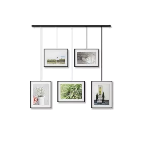 Umbra Exhibit Cornici Multifoto Stile Galleria, Acciaio