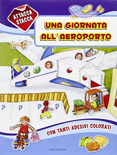 Adesivi illustrati: Una giornata all'aeroporto