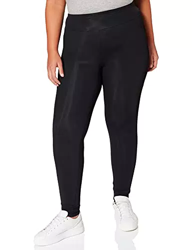 Urban Classics Leggings a Righe Lucide con Vita Alta - Donna
