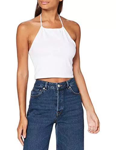 Urban Classics Top da Donna con Allacciatura al Collo