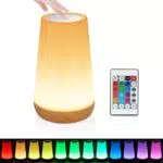 Lampada da Comodino Led con Telecomando e USB Ricarica