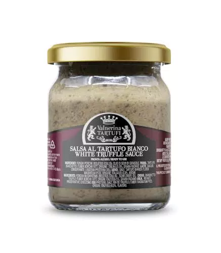 Valnerina Tartufi Salsa al Tartufo Bianco con Funghi Porcini e Formaggio Grana Padano