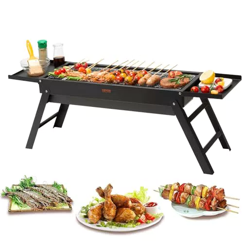 Griglia Barbecue Portatile VEVOR: Ideale per Campeggio e Feste all'Aperto