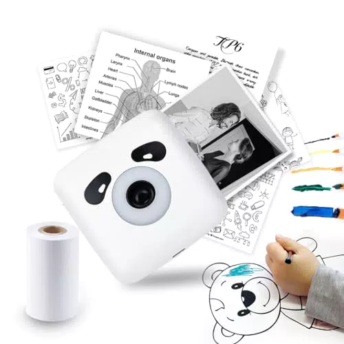 Mini Stampante Termica Portatile Bluetooth 300DPI - Stampante Fotografica Istantanea - per Foto, Note, Diario