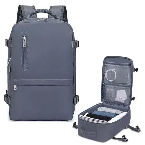 Zaino da Viaggio Ryanair - Borsone da Cabina Impermeabile 20L Grigio