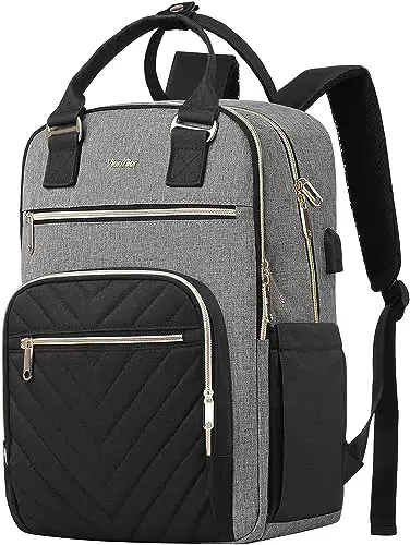 Zaino Donna YIORMIOR Portatile per Laptop da 15.6 Pollici - Ideale per Viaggio e Lavoro
