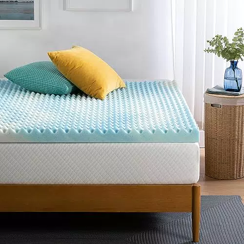 Zinus Cool Swirl - Topper per Materasso in Schiuma di Memoria Rinfrescante