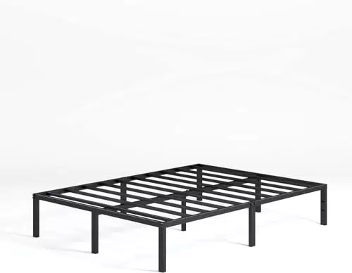 Letto Zinus Yelena con Contenitore e Struttura in Metallo - Nero