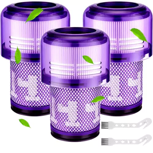 Filtro HEPA Lavabile per Aspirapolvere Dyson V11 - Ricambio 3PCS con Spazzola Pulizia