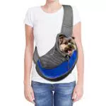 Zwini - Marsupio per cani e gatti da viaggio in rete traspirante