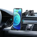 Caricatore Wireless Auto Qi con Supporto Cellulare Auto-Bloccante