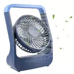 Ventilatore da Tavolo Portatile con Batteria 20000 mAh - Girevole 180°, Timer 200 Ore - Ideale per Camera da Letto, Ufficio e Campeggio