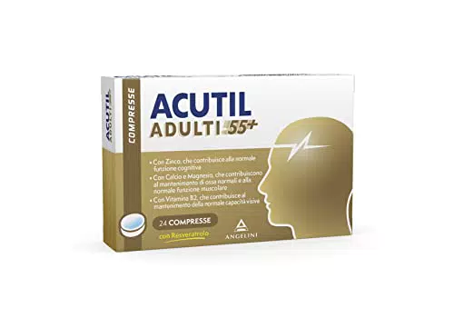 Acutil Integratore Alimentare per Mente e Fisico Sani con Vitamina B, Calcio e Magnesio