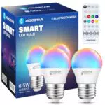 Aigostar Mesh - Lampadine Smart Alexa Bluetooth E27 LED 555LM RGB & 2700K-6500K