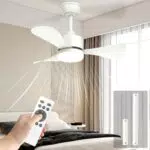Ventilatore da Soffitto Airwit con Luce e Telecomando - Silenzioso e Moderno