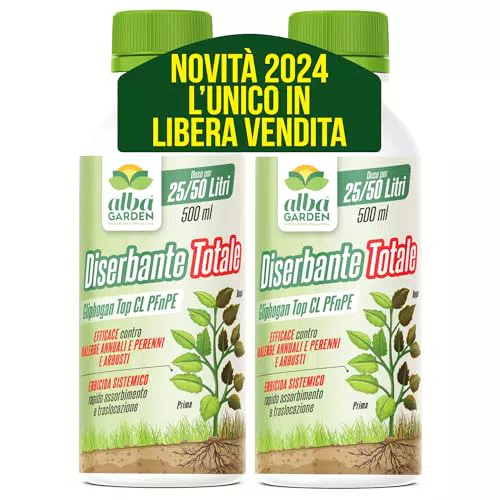 Albagarden Diserbante Totale Glifogan Top Erbicida a Base di Glifosato 1L