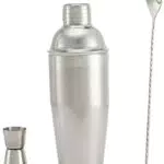 Amazon Basics Set di Utensili da Bar in Acciaio Inox