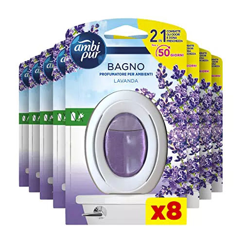 Ambi Pur Profumatore per Ambienti Lavanda con Tecnologia Elimina Odori