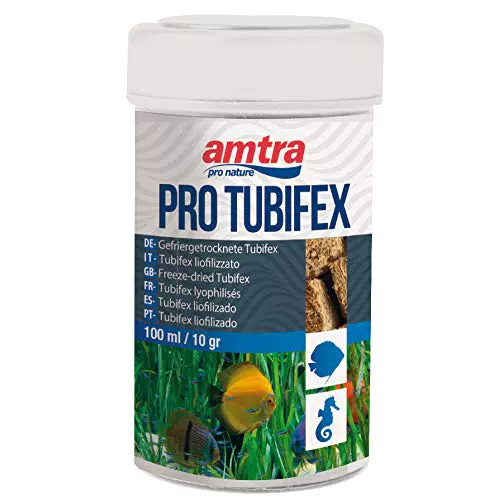 Amtra Pro Tubifex - Mangime liofilizzato per pesci d'acqua dolce e marina