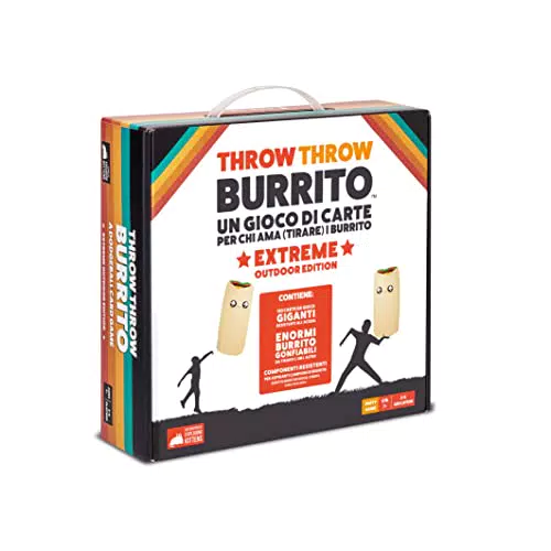 Asmodee - Throw Throw Burrito: Edizione Esterna Estrema, Gioco da Tavolo con Burrito Giganti