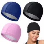 Cuffie da Nuoto Unisex in Tessuto di PU Antiscivolo - Ideali per Piscina e Sport