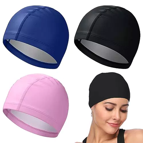Cuffie da Nuoto Unisex in Tessuto di PU Antiscivolo - Ideali per Piscina e Sport