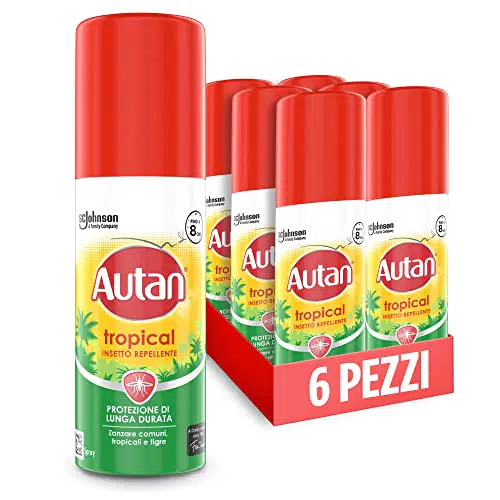 Autan Tropical Mini Spray Antizanzare - Protezione 8 Ore