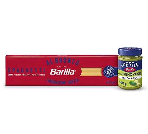 Barilla Pasta Al Bronzo Spaghetti con Pesto Genovese