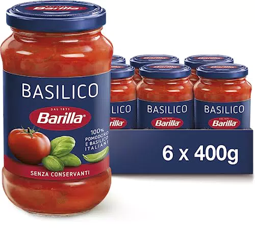 Barilla Sugo al Pomodoro e Basilico Salsa Pronta, senza Glutine