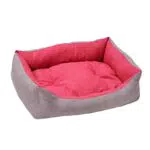 Cuccia per Cane Baroni Home in Tessuto Grigio Taglia M, Morbido Divano Rettangolare.