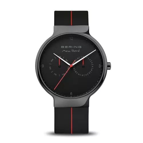 BERING Orologio da Polso Analogico al Quarzo con Cinturino in Silicone