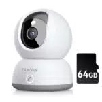 Blurams Telecamera Wifi Interna 2K con MicroSD 64GB e Visione Notturna a Colori