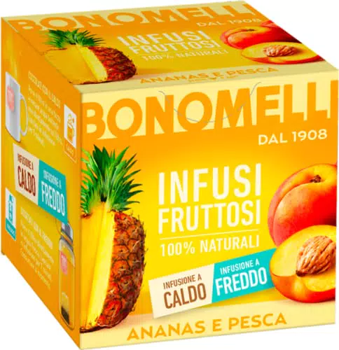 Infuso Fruttato Bonomelli Ananas e Pesca - Gusto Dolce e Vellutato