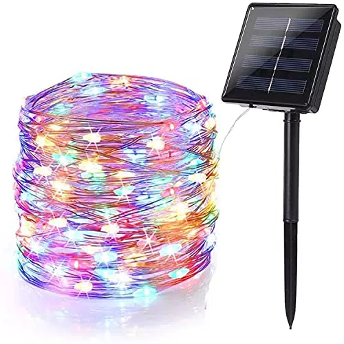 Luci Natalizie Solari BrizLabs 240 LED Esterno, 8 Modi Impermeabile - Giardino Festa Matrimonio Albero Natale