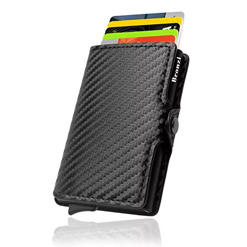 Bronzi Portafoglio Uomo Slim con Protezione RFID - Box Regalo