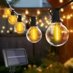 Luminosa Catena Solare LED per Esterni con 4 Modalità - Energia Solare Ricaricabile - Impermeabile IP65 - Ideale per Giardino e Terrazzo.