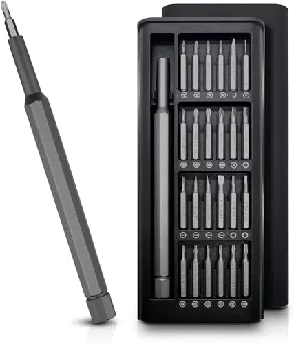 Kit Cacciaviti di Precisione LADOLOMITICA® con 24 Punte e Custodia: Riparazione Orologi, Smartphone, Notebook