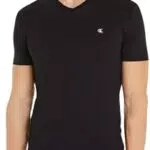 Calvin Klein Jeans T-shirt Maniche Corte Uomo Badge V-Neck Tee in Cotone