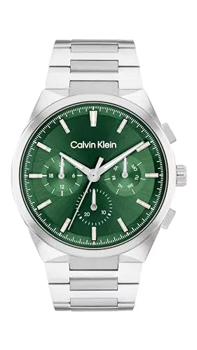 Calvin Klein Orologio Analogico Multifunzione Uomo Collezione Distinguish con Cinturino Acciaio Inossidabile