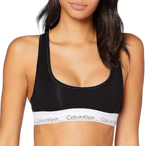 Calvin Klein Reggiseno Bralette senza ferretto, Nero